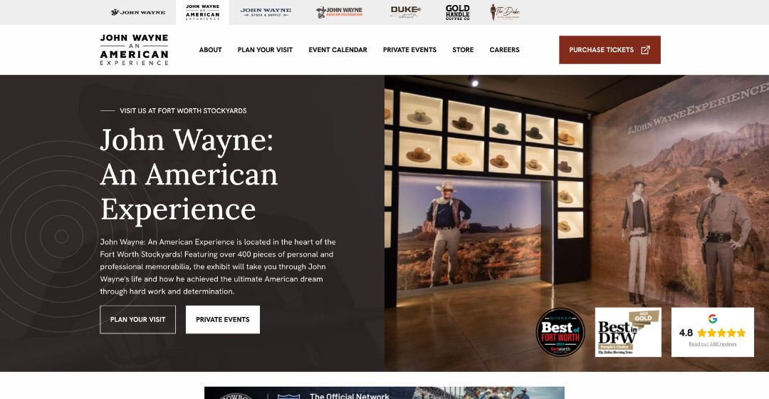 Screenshot of John Wayne: An American Experience