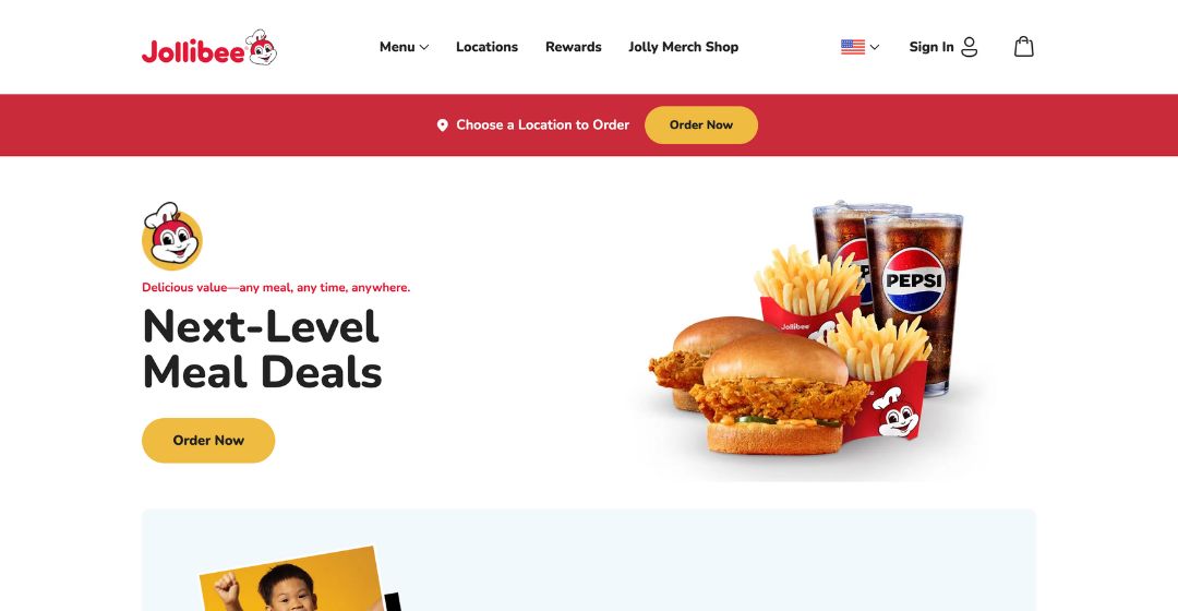 Screenshot of Jollibee Foods