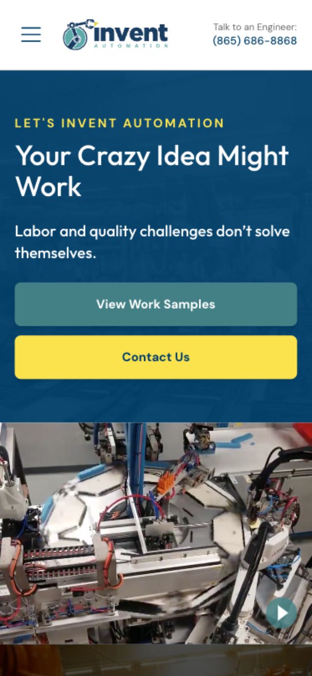 Mobile screenshot of Invent Automation
