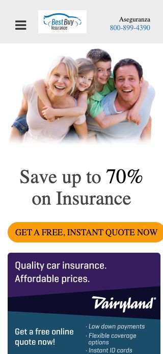 Before mobile screenshot of Best Buy Insurance