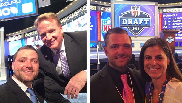 Team at the NFL draft