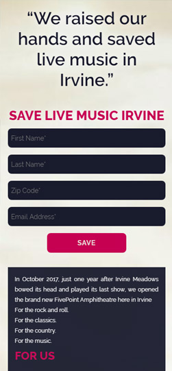 save live music