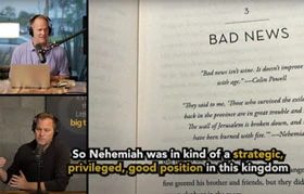 So Nehemiah was in kind of a strategic, privileged, good position in this kingdom