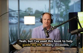 jason saying, " Yeah, but I've used this book to help guide my life in many occasions.