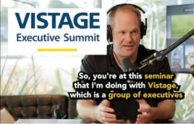 Jason talking about the Vistage Summit