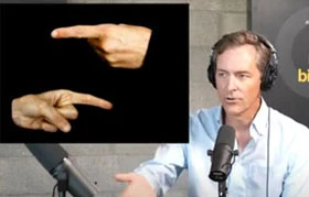 fingers pointing with dr. bob