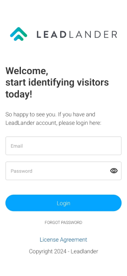 LeadLander Mobile App