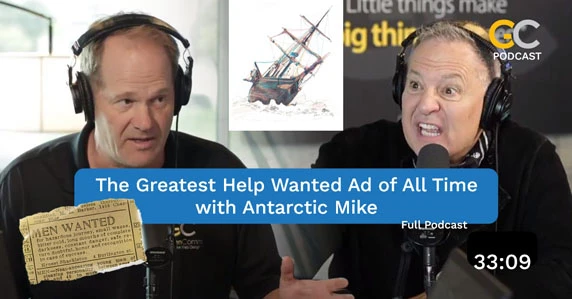 The greatest help wanted ad of all time, with Antarctic Mike"