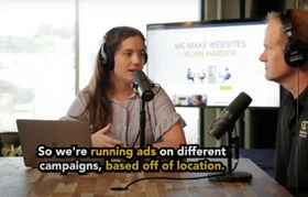 So we're running ads on different campaigns, base off of location.