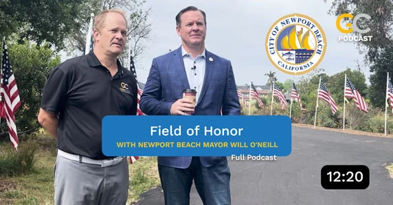 field of honor with newport beach mayor will o'neill