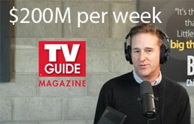 Brian Daley discussing tv guides - 200M per week