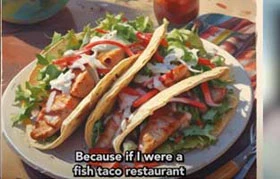 Fish tacos - "Because if I were a fish taco restaurant"