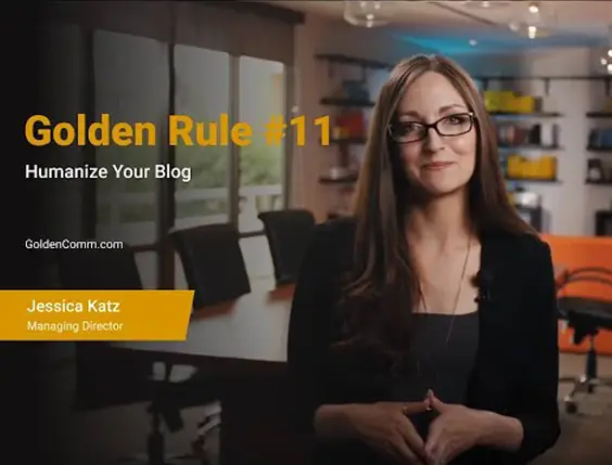 Golden Rule 11 - Humanize your Blog