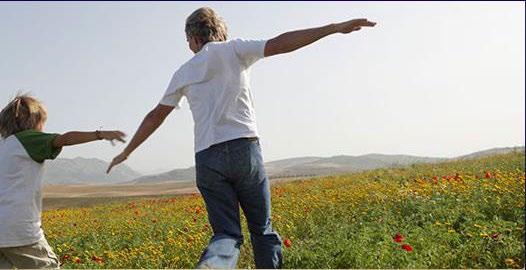 Picture of a person in a field