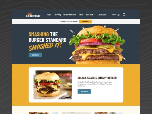 Smashburger site screenshot