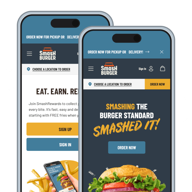 Smashburger on mobile