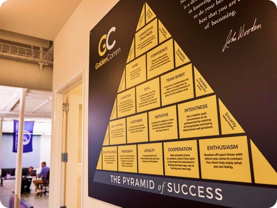 GoldenComm Office Pyramid of Success